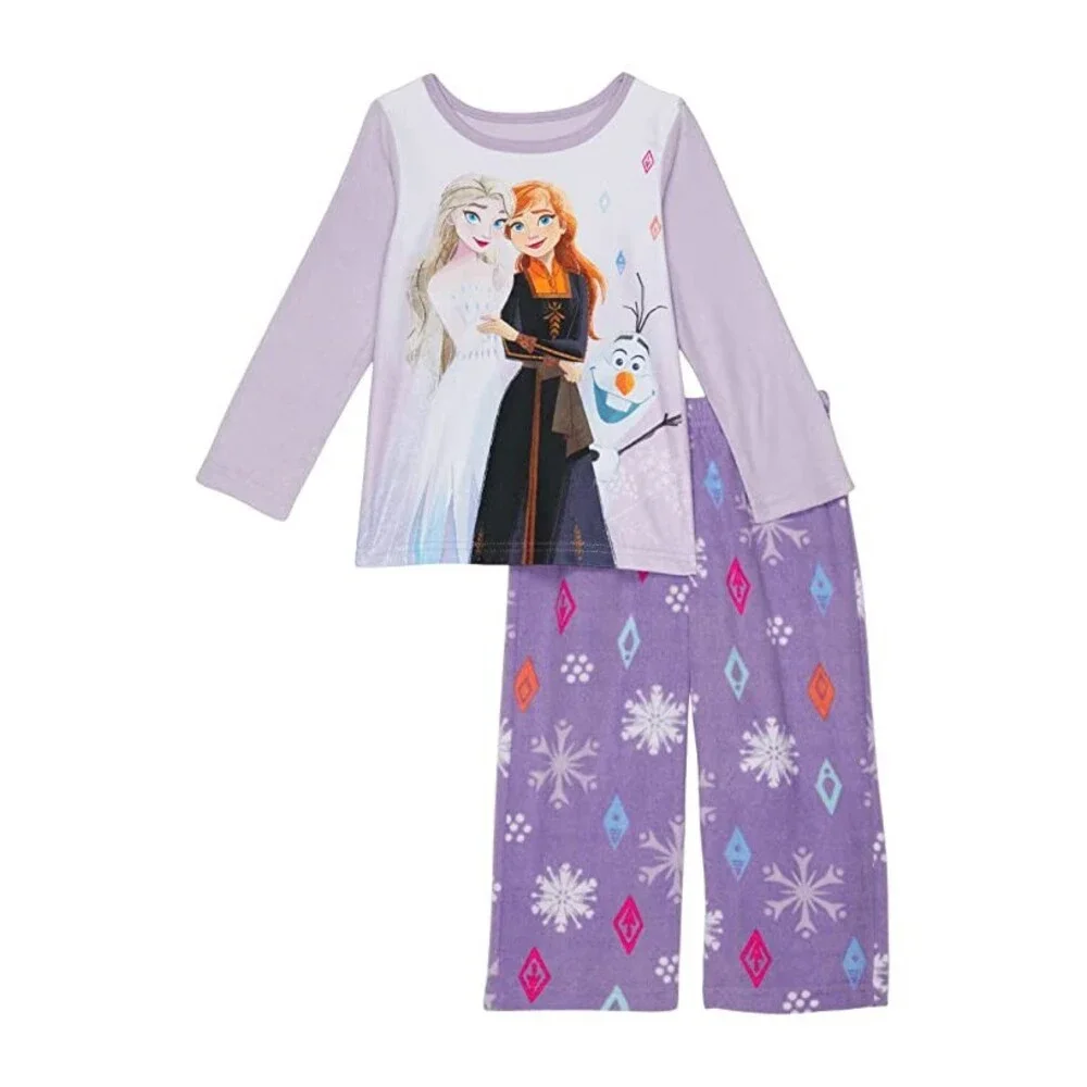 Disney Favorite Characters Frozen 2 Pajama Sets Girl Multi Graphic Print JDM1985